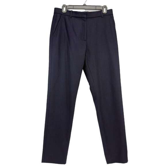 COS Woolβ Blend Tailored Navy Blue Ankle Pants Size 8 - Picture 1 of 6
